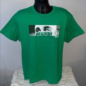 Jalen Hurts Philadelphia Eagles NFLPA Kelly Short Sleeve Shirt Mens Large NWT